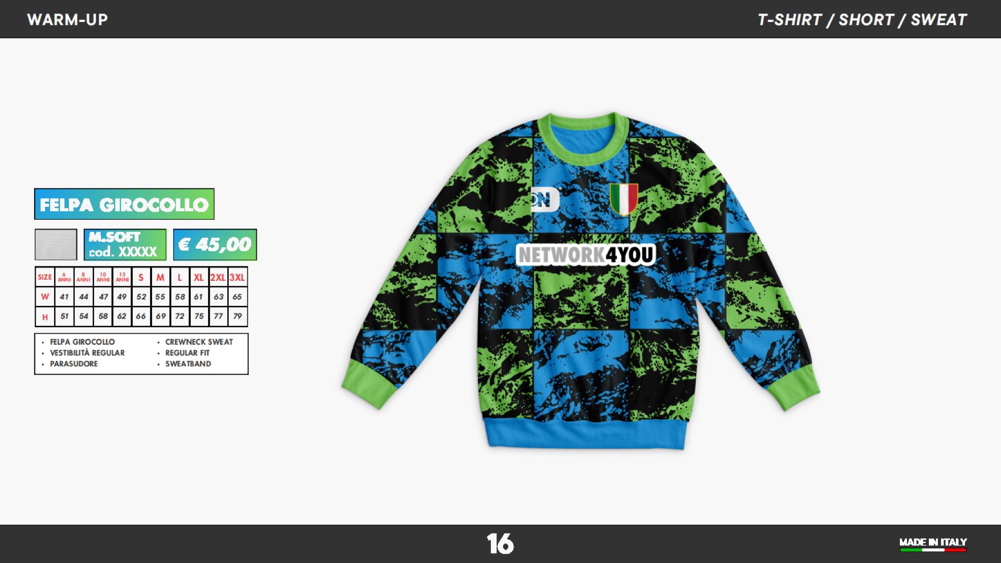 Teamwear 2025 · Catalogo — galleria 15