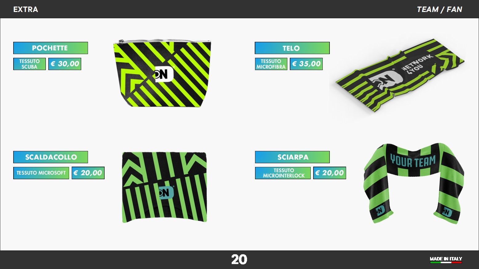 Teamwear 2025 · Catalogo — galleria 19