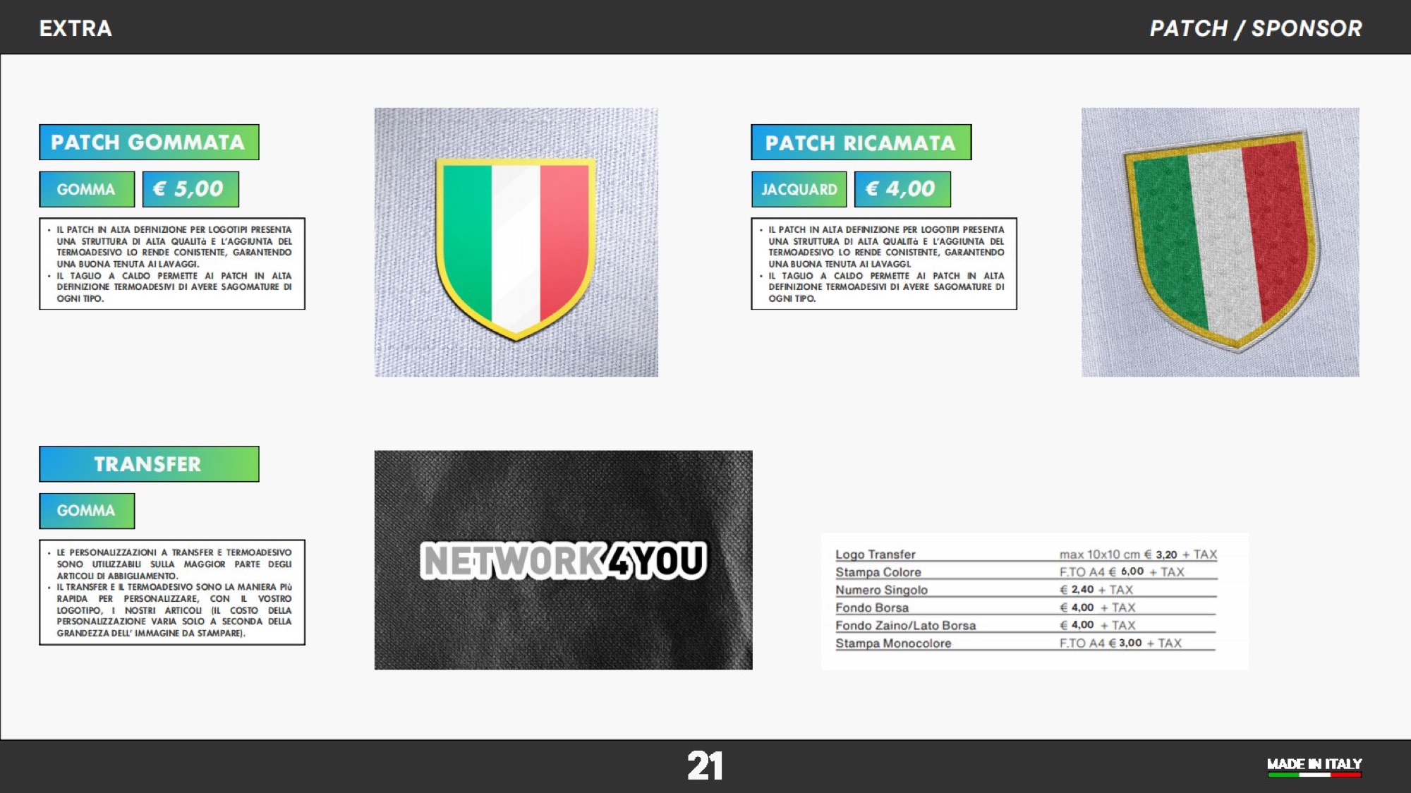 Teamwear 2025 · Catalogo — galleria 20